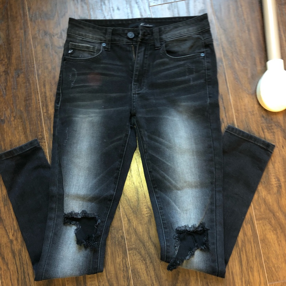 Kancan black distressed jeans